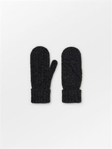 BECK SØNDERGAARD LUFFER, CABLE MITTENS, GREY MELANGE